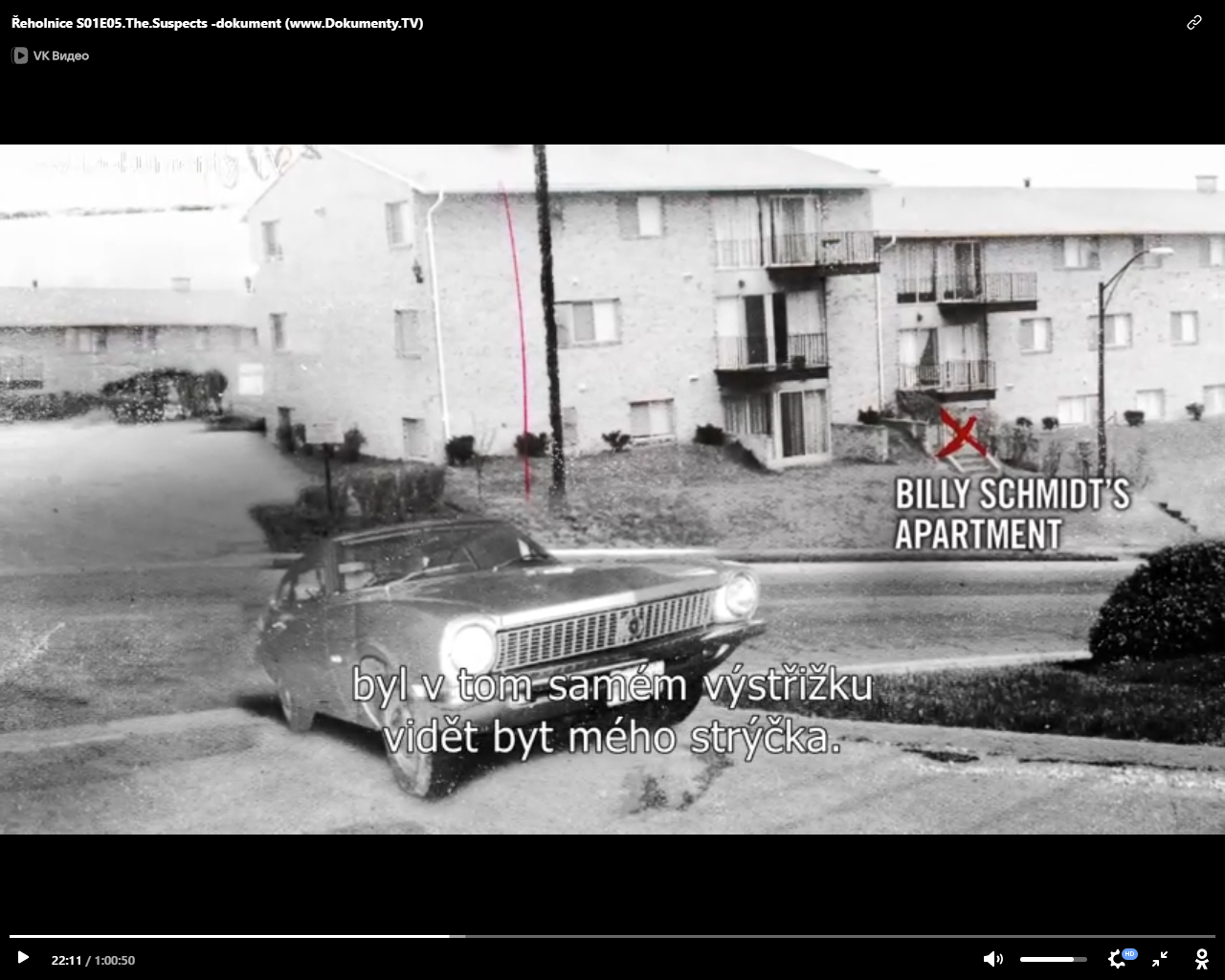 Auto sr.Kataríny zaparkované blízko domu Ronnieho a Billyho Schmidta