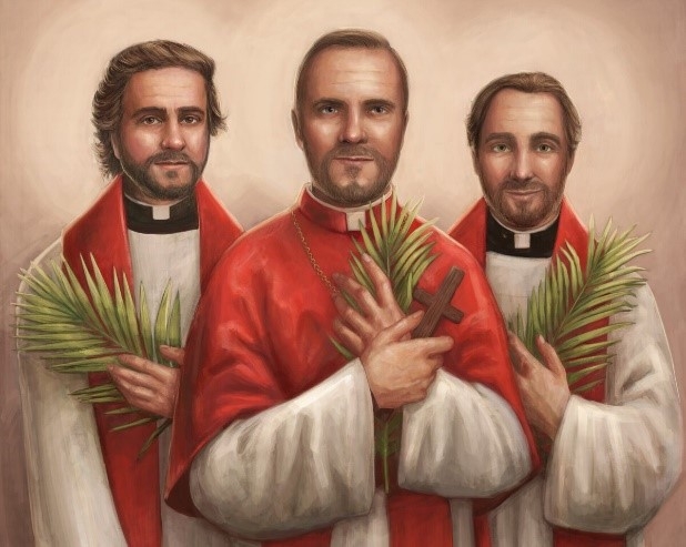 sv. Marek Križin, sv. Melichar Grodziecki a sv. Štefan Pongrácz